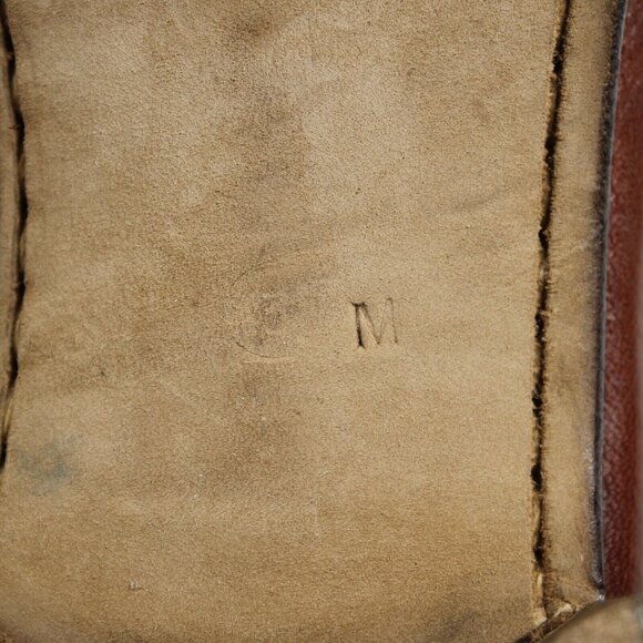 Gucci Sz 43.5? M Brown Tassle Leather Upper Fabric Inner Loafer Shoe - Picture 9 of 16